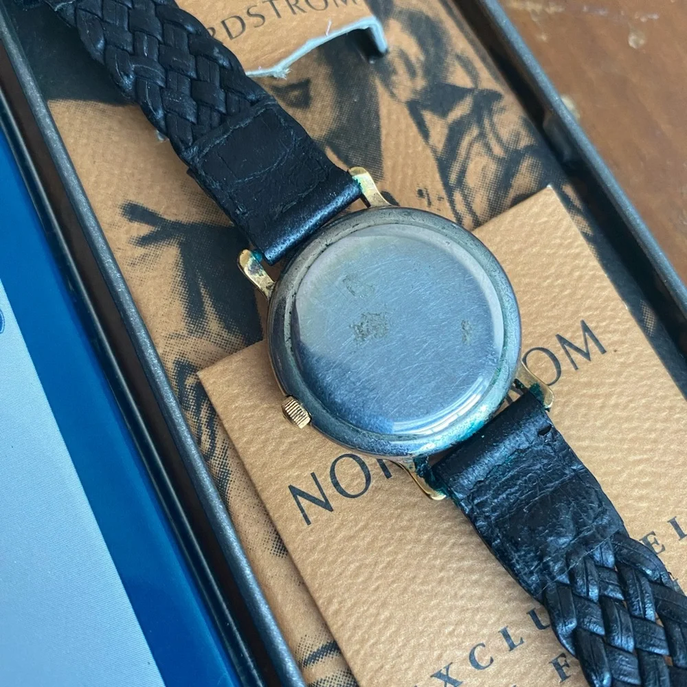 1994 MULTI COLOR STONE FOSSIL WATCH PC-7730